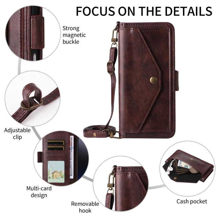 Multi-card Slots Crossbody Cowhide Leather Phone Case, For iPhone 17 Pro Max, For iPhone 17 Pro, For iPhone 17, For iPhone 17 Air