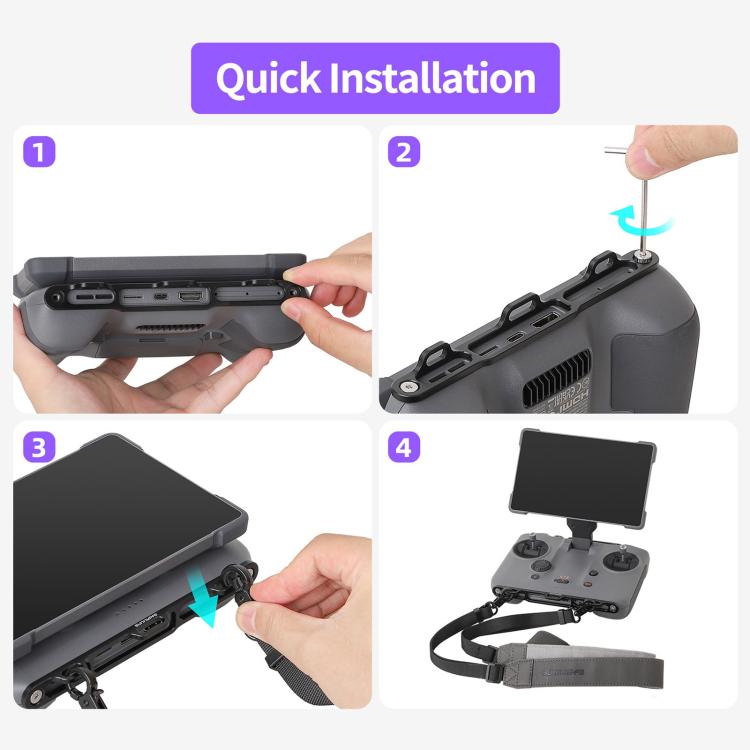 Sunnylife GS013 Multi-Purpose Lanyard with CNC Aluminum Buckle, For DJI RC Pro 2