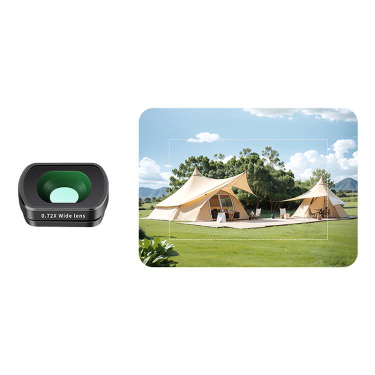 For DJI Osmo Pocket 3 Camera Lens Filter, 0.72X Wide Lens, Black Mist 1/4, ND8, NIGHT, UV, Adjustable CPL, VND1-5, VND6-10, Adjustable STAR