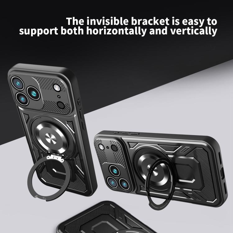 Armor Rotating Holder MagSafe Phone Case, For iPhone 17 Pro Max, For iPhone 17 Pro, For iPhone 17, For iPhone 17 Air