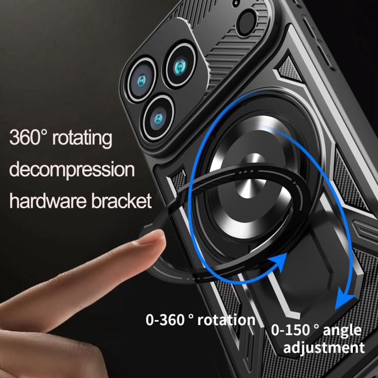 Armor Rotating Holder MagSafe Phone Case, For iPhone 17 Pro Max, For iPhone 17 Pro, For iPhone 17, For iPhone 17 Air
