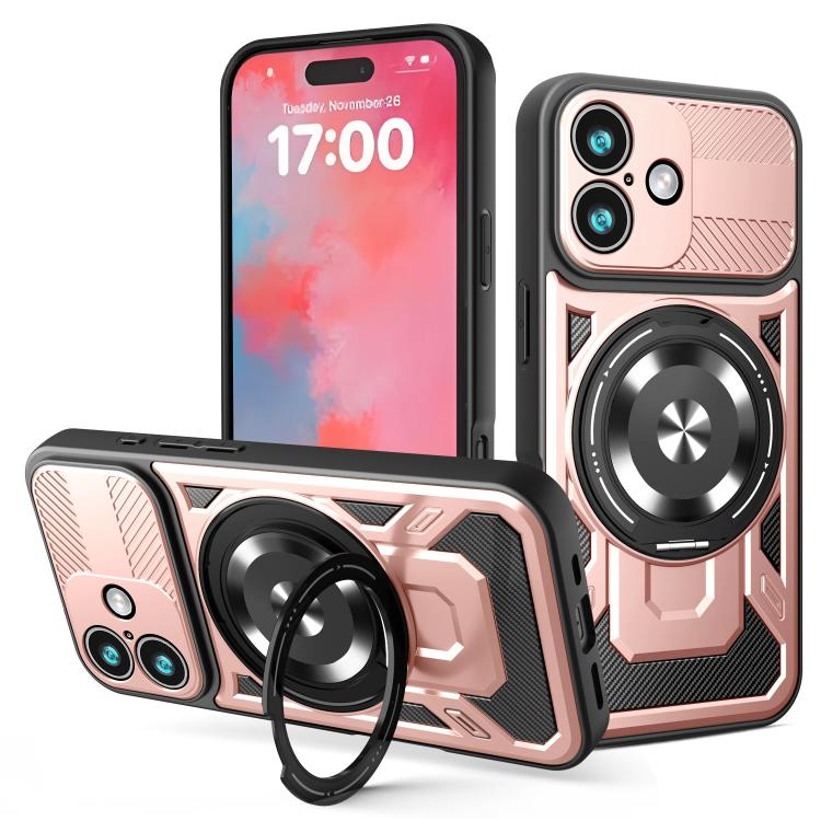 Armor Rotating Holder MagSafe Phone Case, For iPhone 17 Pro Max, For iPhone 17 Pro, For iPhone 17, For iPhone 17 Air
