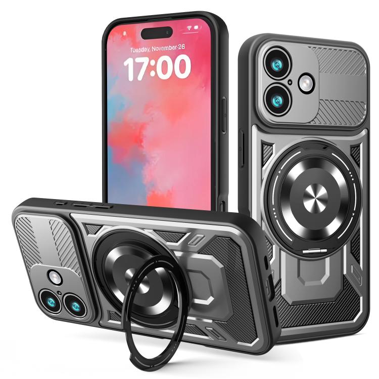 Armor Rotating Holder MagSafe Phone Case, For iPhone 17 Pro Max, For iPhone 17 Pro, For iPhone 17, For iPhone 17 Air