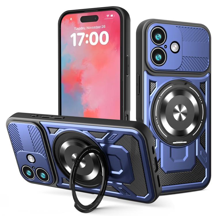 Armor Rotating Holder MagSafe Phone Case, For iPhone 17 Pro Max, For iPhone 17 Pro, For iPhone 17, For iPhone 17 Air