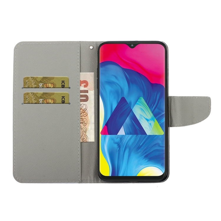 Coloured Drawing Pattern Horizontal Flip PU Leather Case with Holder & Card Slots & Wallet & Lanyard, For Samsung Galaxy A10 / M10