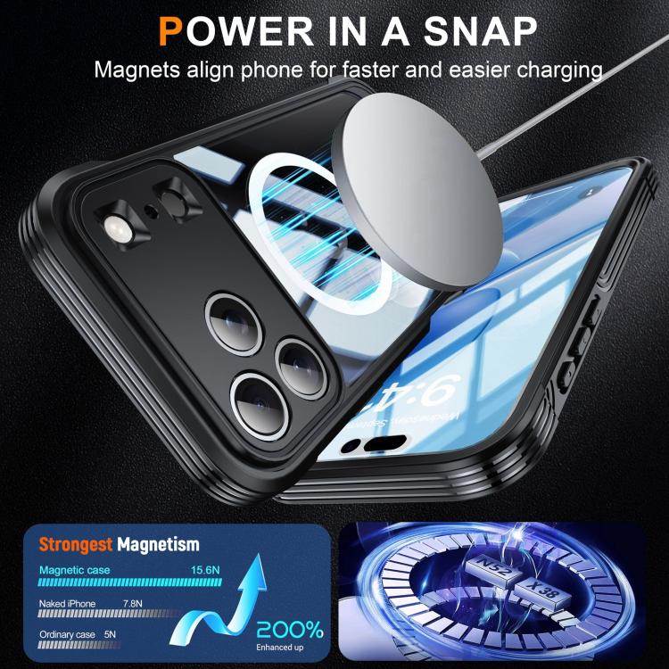 Life Waterproof MagSafe Magnetic Rugged Phone Case, For iPhone 17 Pro Max, For iPhone 17 Pro