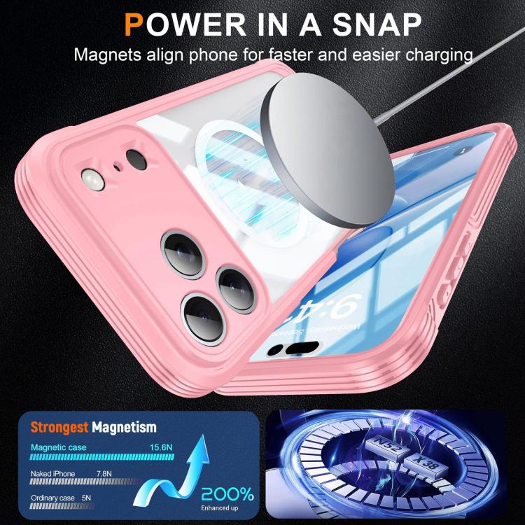 Life Waterproof MagSafe Magnetic Rugged Phone Case, For iPhone 17 Pro Max, For iPhone 17 Pro