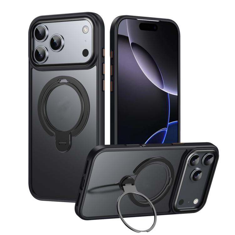 Double Ring MagSafe Magnetic Holder Phone Case, For iPhone 17 Pro Max, For iPhone 17 Pro, For iPhone 17, For iPhone 17 Air