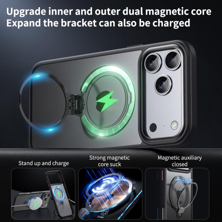 Double Ring MagSafe Magnetic Holder Phone Case, For iPhone 17 Pro Max, For iPhone 17 Pro, For iPhone 17, For iPhone 17 Air