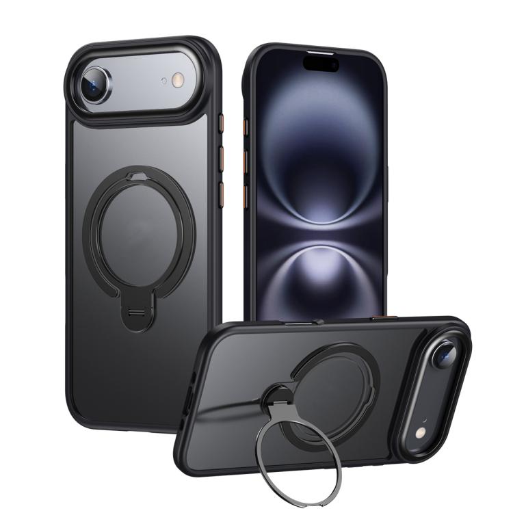 Double Ring MagSafe Magnetic Holder Phone Case, For iPhone 17 Pro Max, For iPhone 17 Pro, For iPhone 17, For iPhone 17 Air