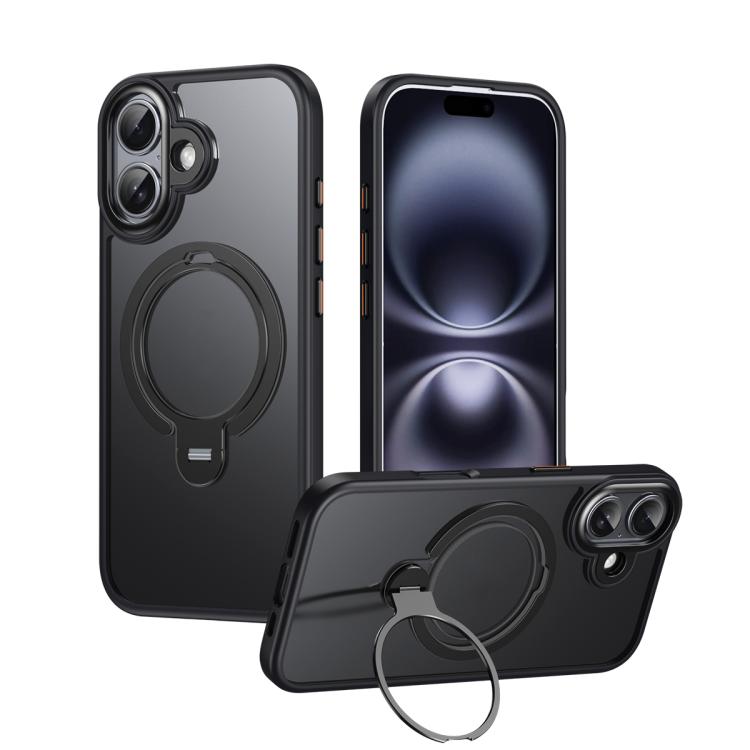 Double Ring MagSafe Magnetic Holder Phone Case, For iPhone 17 Pro Max, For iPhone 17 Pro, For iPhone 17, For iPhone 17 Air