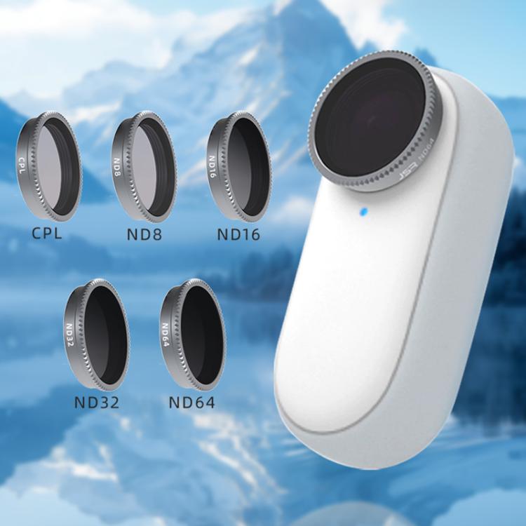 For Insta360 GO 3 Camera Lens Filter, CPL, ND8, ND16, ND32, ND64, 4 in 1 ND8-64