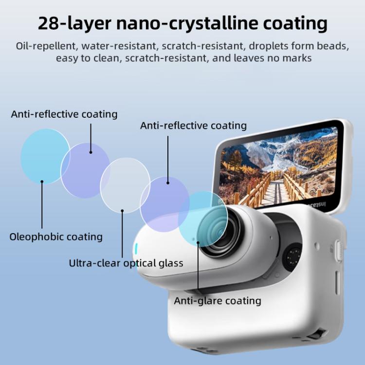 For Insta360 GO 3 Camera Lens Filter, CPL, ND8, ND16, ND32, ND64, 4 in 1 ND8-64