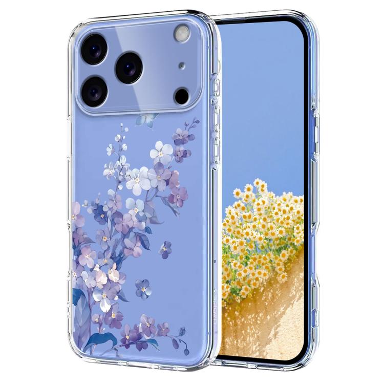 Flower Pattern Painted TPU Phone Case, For iPhone 17 Pro Max, For iPhone 17 Pro, For iPhone 17, For iPhone 17 Air