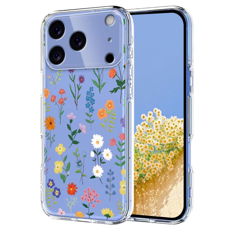 Flower Pattern Painted TPU Phone Case, For iPhone 17 Pro Max, For iPhone 17 Pro, For iPhone 17, For iPhone 17 Air