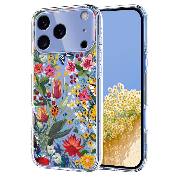 Flower Pattern Painted TPU Phone Case, For iPhone 17 Pro Max, For iPhone 17 Pro, For iPhone 17, For iPhone 17 Air