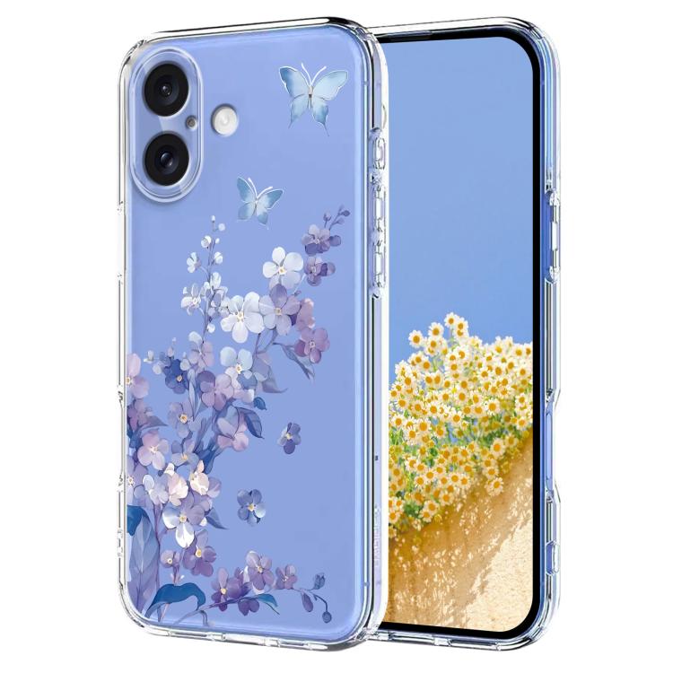Flower Pattern Painted TPU Phone Case, For iPhone 17 Pro Max, For iPhone 17 Pro, For iPhone 17, For iPhone 17 Air