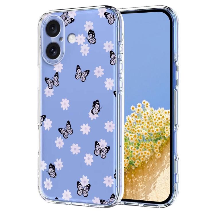 Flower Pattern Painted TPU Phone Case, For iPhone 17 Pro Max, For iPhone 17 Pro, For iPhone 17, For iPhone 17 Air