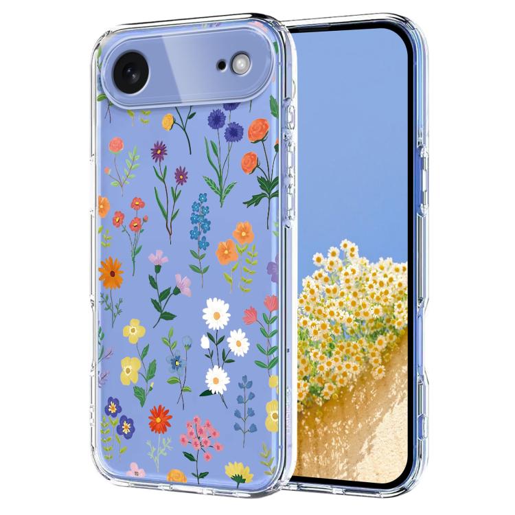 Flower Pattern Painted TPU Phone Case, For iPhone 17 Pro Max, For iPhone 17 Pro, For iPhone 17, For iPhone 17 Air