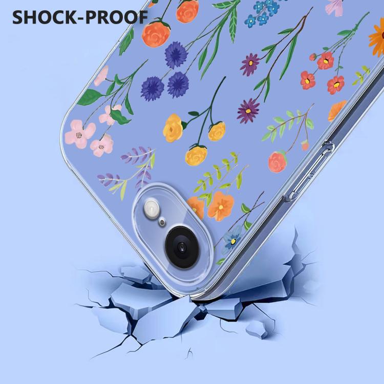 Flower Pattern Painted TPU Phone Case, For iPhone 17 Pro Max, For iPhone 17 Pro, For iPhone 17, For iPhone 17 Air