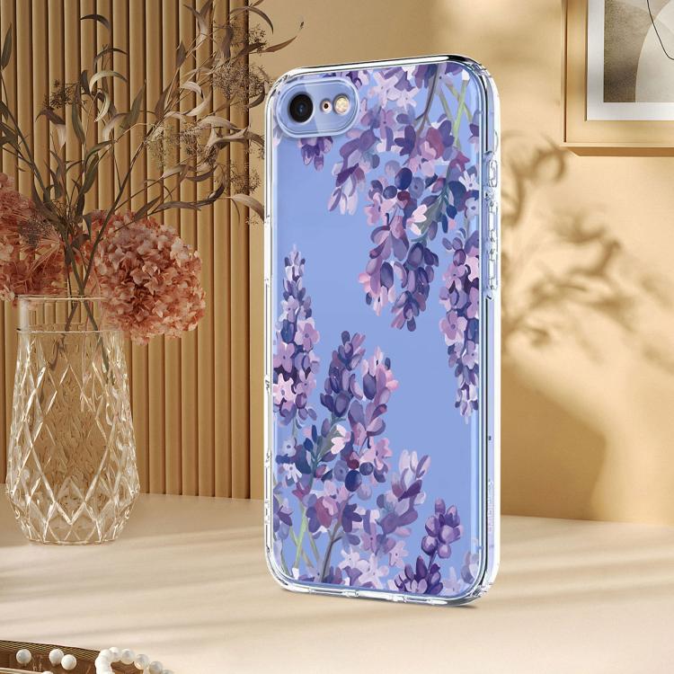 Flower Pattern Painted TPU Phone Case, For iPhone 14 Pro Max, For iPhone SE 2022 / 2020 / 8 / 7, For iPhone 13 Pro Max, For iPhone 13 Pro