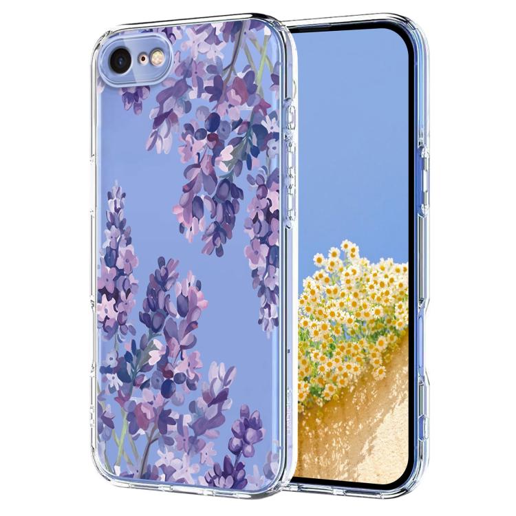Flower Pattern Painted TPU Phone Case, For iPhone 14 Pro Max, For iPhone SE 2022 / 2020 / 8 / 7, For iPhone 13 Pro Max, For iPhone 13 Pro