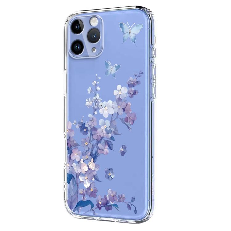 Flower Pattern Painted TPU Phone Case, For iPhone 11 Pro Max, For iPhone 11, For iPhone 11 Pro, For iPhone X / XS