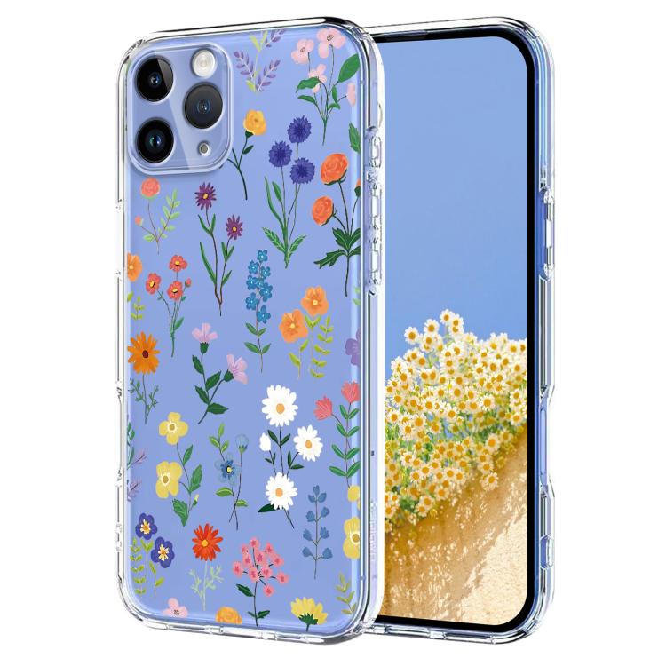 Flower Pattern Painted TPU Phone Case, For iPhone 11 Pro Max, For iPhone 11, For iPhone 11 Pro, For iPhone X / XS