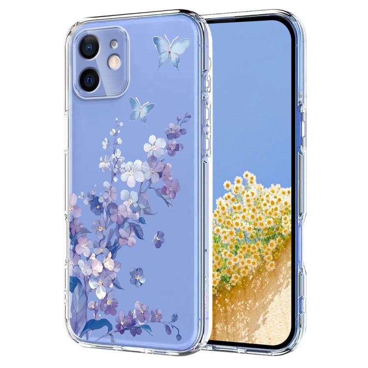Flower Pattern Painted TPU Phone Case, For iPhone 11 Pro Max, For iPhone 11, For iPhone 11 Pro, For iPhone X / XS