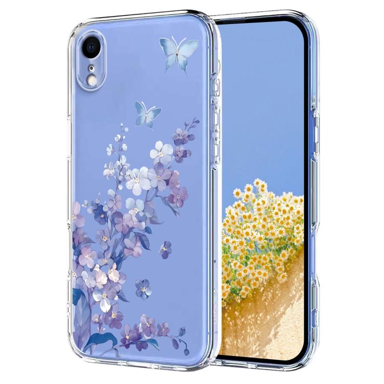 Flower Pattern Painted TPU Phone Case, For iPhone XR, For iPhone XS Max, For iPhone 8 Plus / 7 Plus