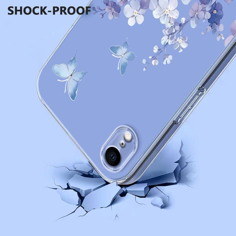 Flower Pattern Painted TPU Phone Case, For iPhone XR, For iPhone XS Max, For iPhone 8 Plus / 7 Plus