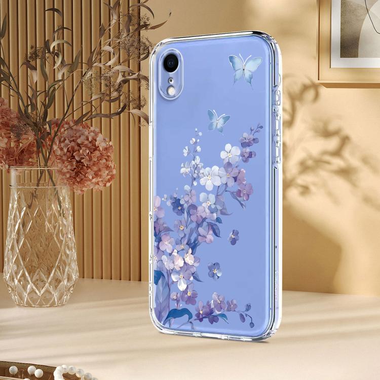 Flower Pattern Painted TPU Phone Case, For iPhone XR, For iPhone XS Max, For iPhone 8 Plus / 7 Plus