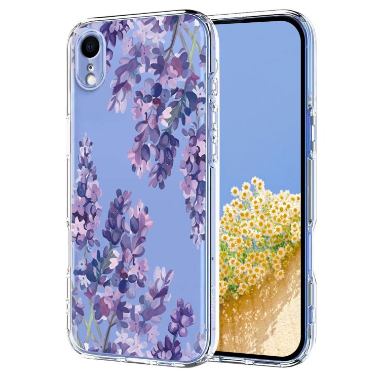 Flower Pattern Painted TPU Phone Case, For iPhone XR, For iPhone XS Max, For iPhone 8 Plus / 7 Plus