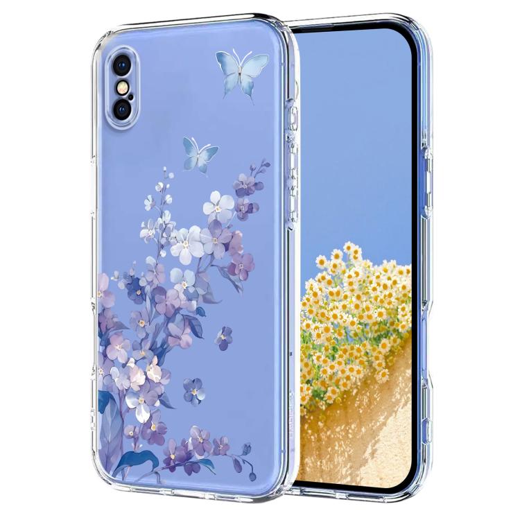 Flower Pattern Painted TPU Phone Case, For iPhone XR, For iPhone XS Max, For iPhone 8 Plus / 7 Plus