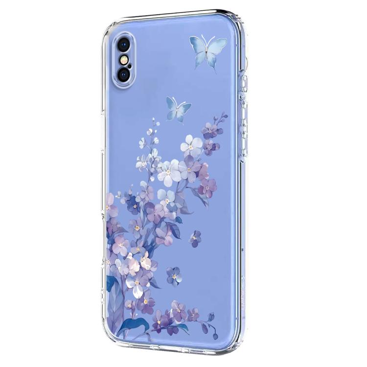 Flower Pattern Painted TPU Phone Case, For iPhone XR, For iPhone XS Max, For iPhone 8 Plus / 7 Plus
