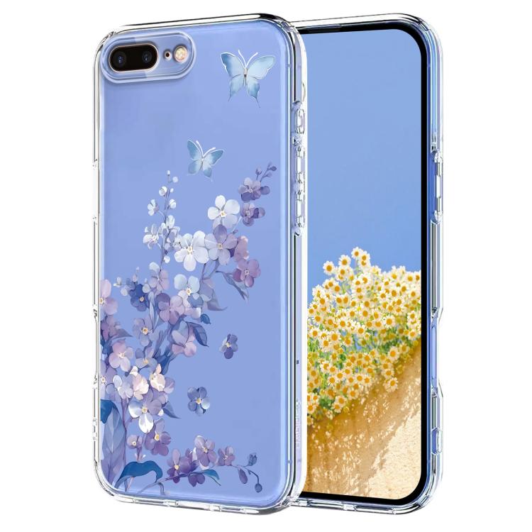 Flower Pattern Painted TPU Phone Case, For iPhone XR, For iPhone XS Max, For iPhone 8 Plus / 7 Plus