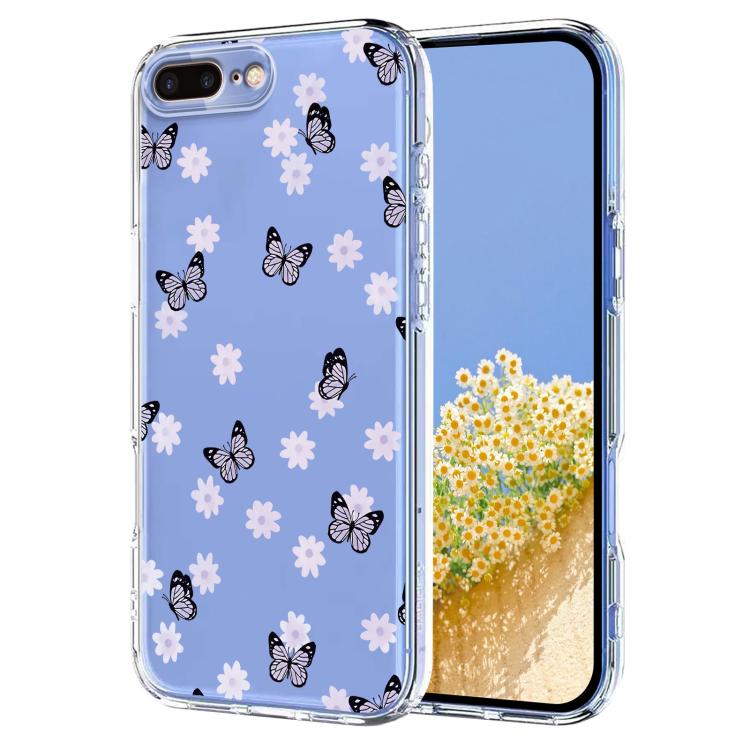 Flower Pattern Painted TPU Phone Case, For iPhone XR, For iPhone XS Max, For iPhone 8 Plus / 7 Plus