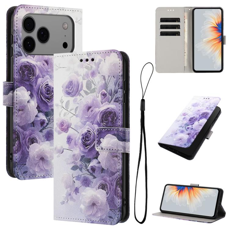 Color Drawing Pattern Leather Phone Case, For iPhone 17 Pro Max, For iPhone 17 Pro, For iPhone 17