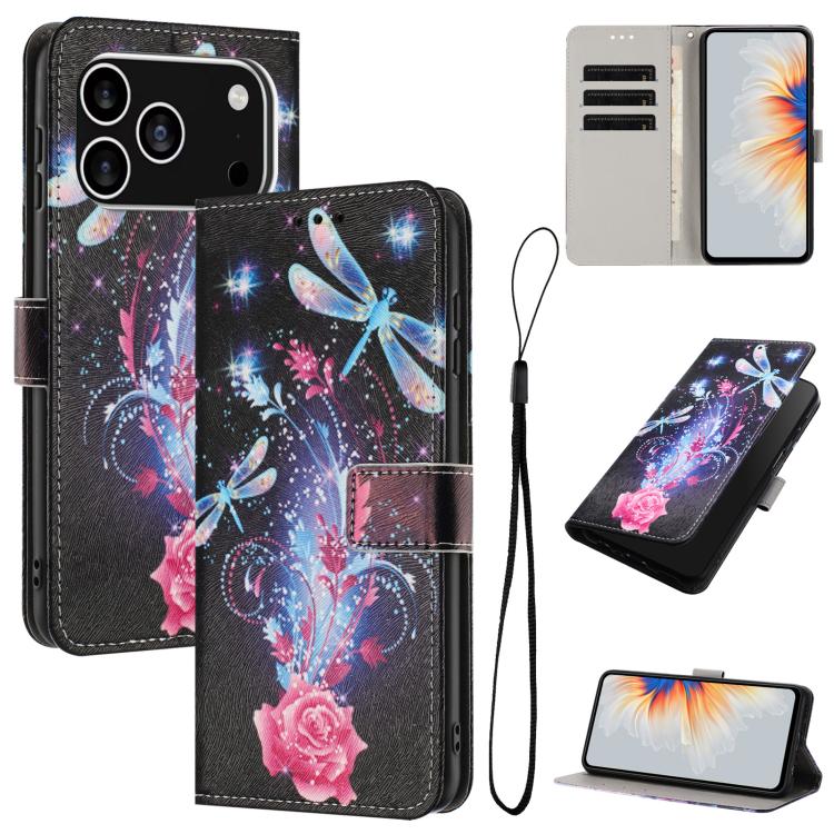 Color Drawing Pattern Leather Phone Case, For iPhone 17 Pro Max, For iPhone 17 Pro, For iPhone 17