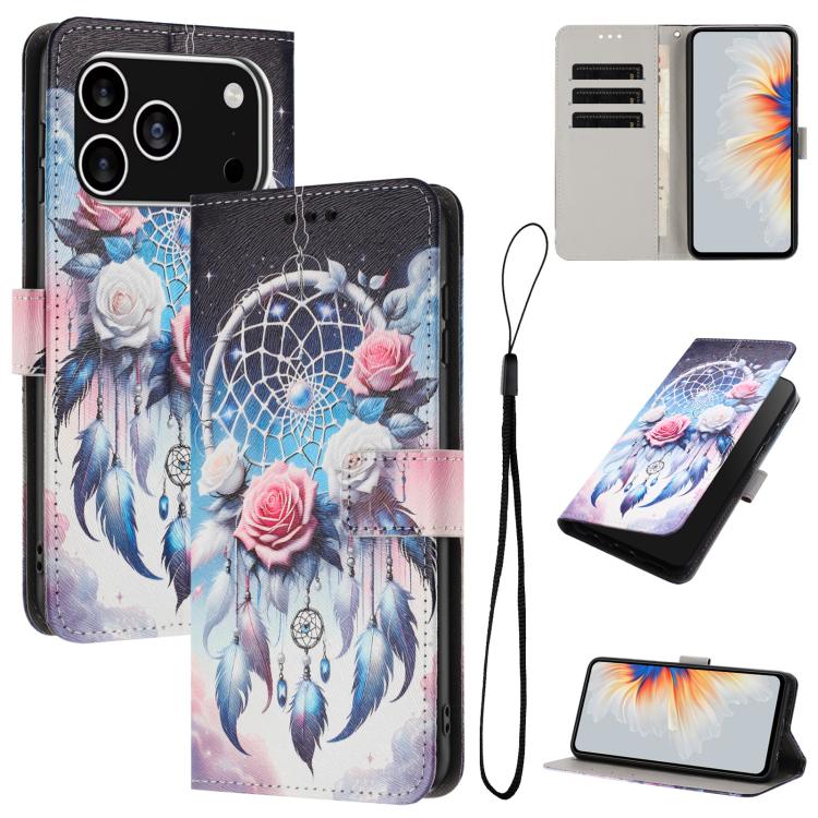 Color Drawing Pattern Leather Phone Case, For iPhone 17 Pro Max, For iPhone 17 Pro, For iPhone 17