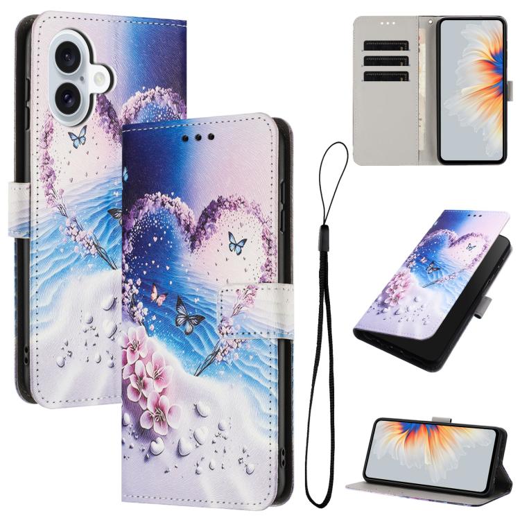 Color Drawing Pattern Leather Phone Case, For iPhone 17 Pro Max, For iPhone 17 Pro, For iPhone 17
