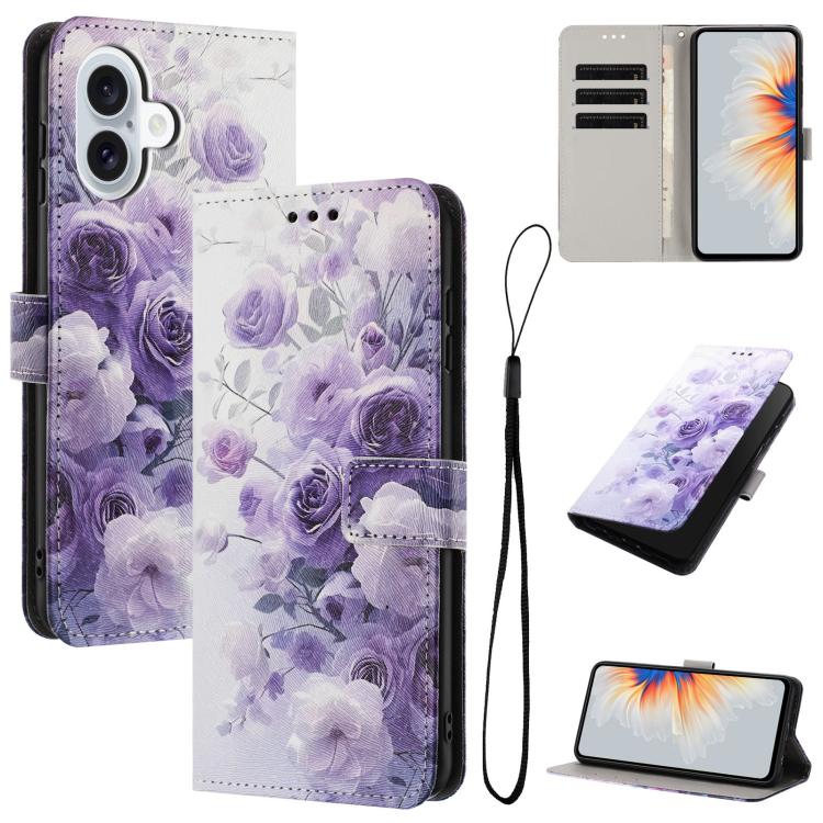 Color Drawing Pattern Leather Phone Case, For iPhone 17 Pro Max, For iPhone 17 Pro, For iPhone 17