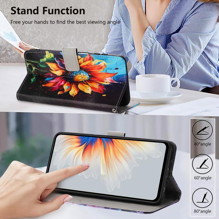 Color Drawing Pattern Leather Phone Case, For iPhone 17 Air