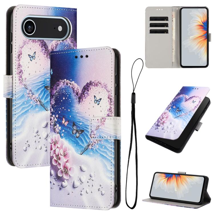 Color Drawing Pattern Leather Phone Case, For iPhone 17 Air