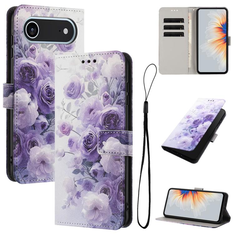 Color Drawing Pattern Leather Phone Case, For iPhone 17 Air