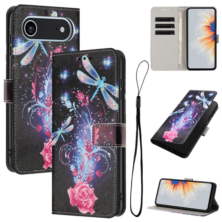 Color Drawing Pattern Leather Phone Case, For iPhone 17 Air
