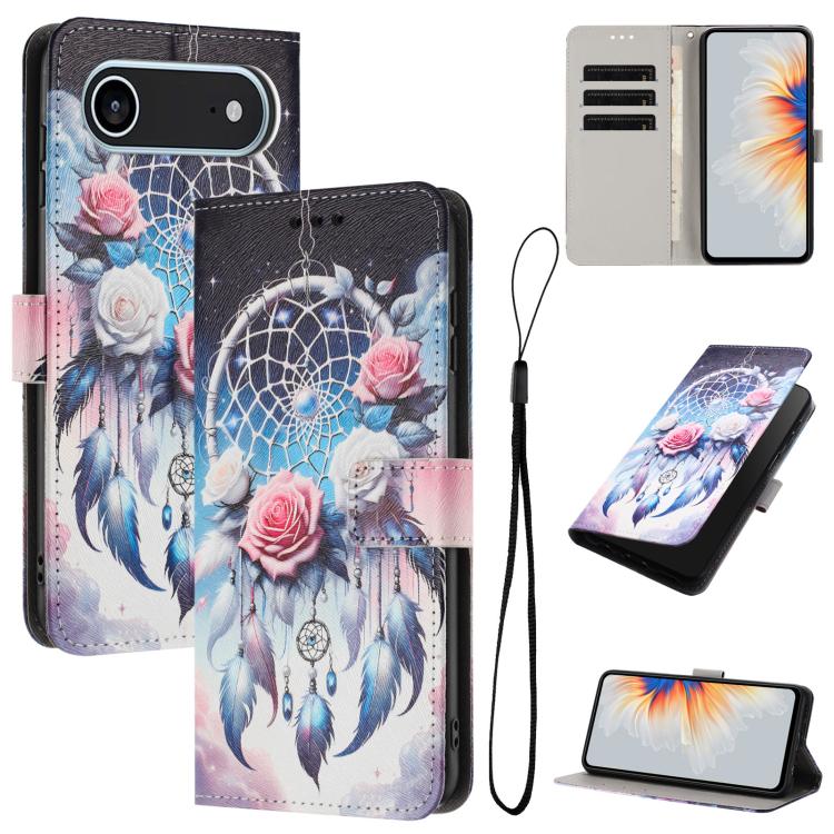 Color Drawing Pattern Leather Phone Case, For iPhone 17 Air