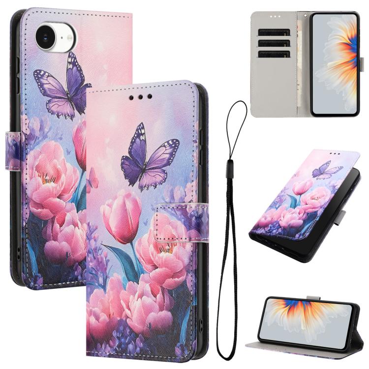 Color Drawing Pattern Leather Phone Case, For iPhone 17 Air