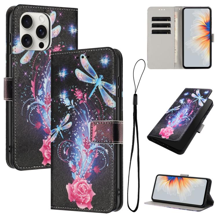 Color Drawing Pattern Leather Phone Case, For iPhone 14 Pro Max, For iPhone SE 2022 / 2020 / 8 / 7, For iPhone 13 Pro Max