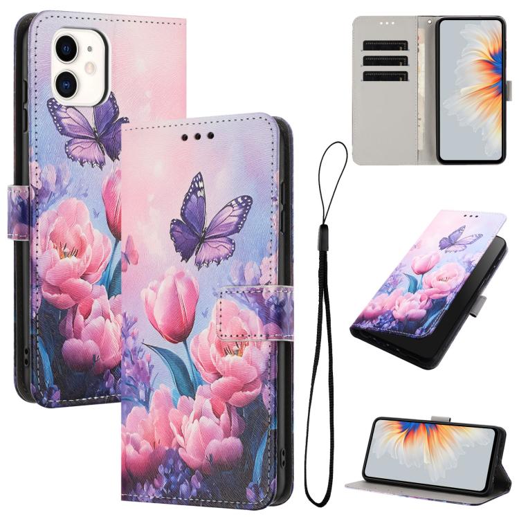 Color Drawing Pattern Leather Phone Case, For iPhone 12 Pro Max, For iPhone 11 Pro Max, For iPhone 11